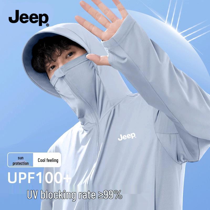 JEEP Men s Ice Silk Quick-Dry Sun Protection Jacket L