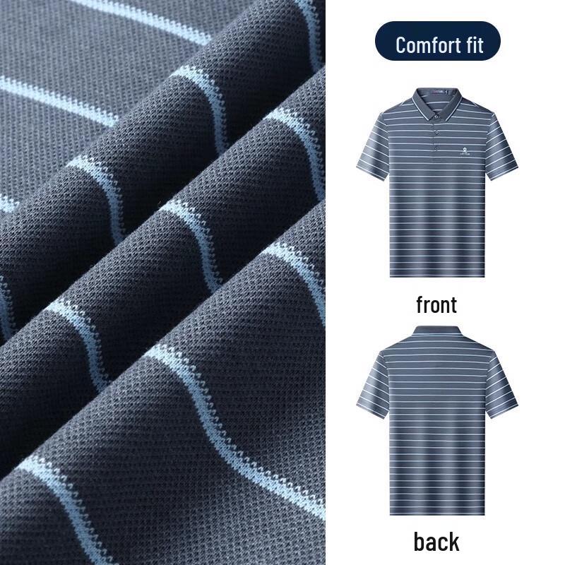 MONTAGUT Men's Summer Silk Blend Polo Shirt