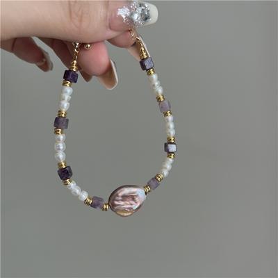 Blingby pulseiras femininas luz luxo retro temperamento natural pérola pulseiras personalizado moda mão jóias meninas presentes de jóias modernas