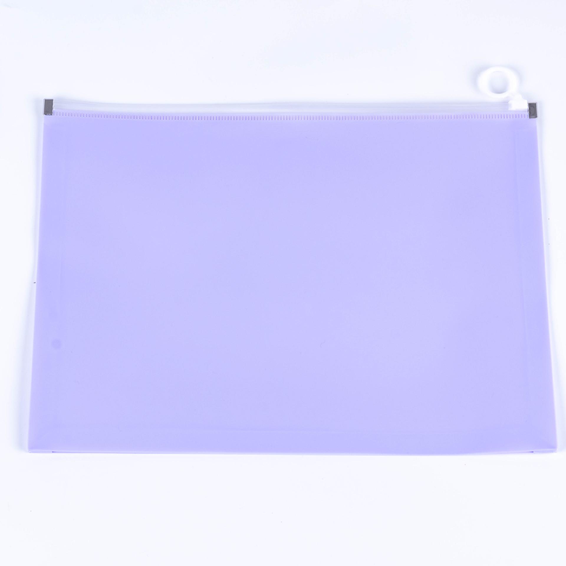 Custom Cartoon Waterproof A4 Transparent Frosted File Bag with Zipper - Student Document Storage Recommended A4 - 33×24.5CM