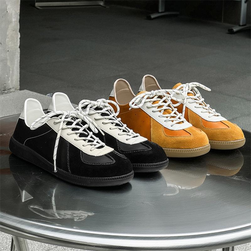 Fashion 2025 Men Causal Shoes Spring Vintage Leather Casual Walking Shoes Men Leisure Jogging Sneakers Zapatos Mujer Man Tennis Trainers