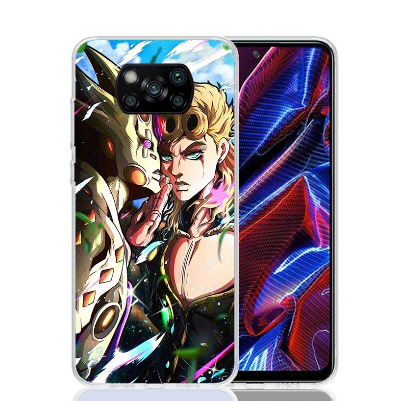JoJo Adventure Giorno Giovanna Phone Case For Xiaomi Poco X7 X6 X5 Pro F7 Ultra Redmi 15C 15 13 13C 12 12C 10 10A 10C 9 9A 9C 9T