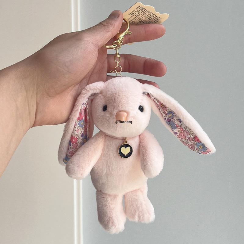 Sprout Rabbit Plush Bag Charm Keychain - Cute Pendant for Girls' Schoolbags