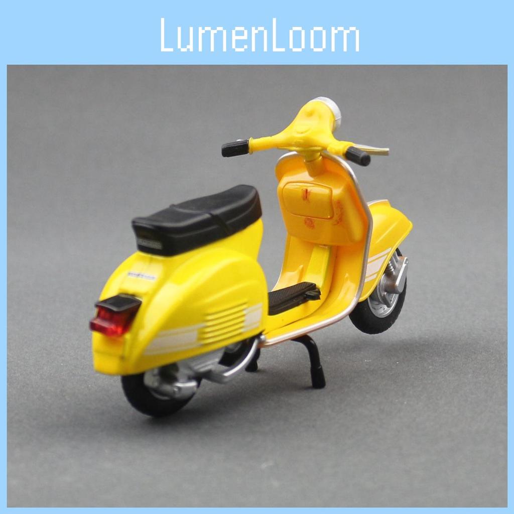 Alloy Vespa Simulation Electric Scooter Model Toy For Collect And Display