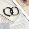 Original Partner-Stil Goldener Rutilquarz & Goldener Obsidian Kristall Perlenarmband - Einzigartiges Schmuckgeschenk