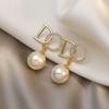 New Design Irregular U-Shaped Gold Color Earrings For Woman Korean Crystal Fashion Jewelry Unusual Accessories Party Girls