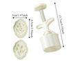 Kunststoff Mondkuchenform 3D-Muster Handgepresste Form Praktische Gebäckformen DIY Backwerkzeug