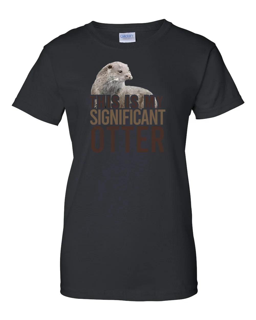 Ladies This is my significant otter - funny pun t-shirt Women s S