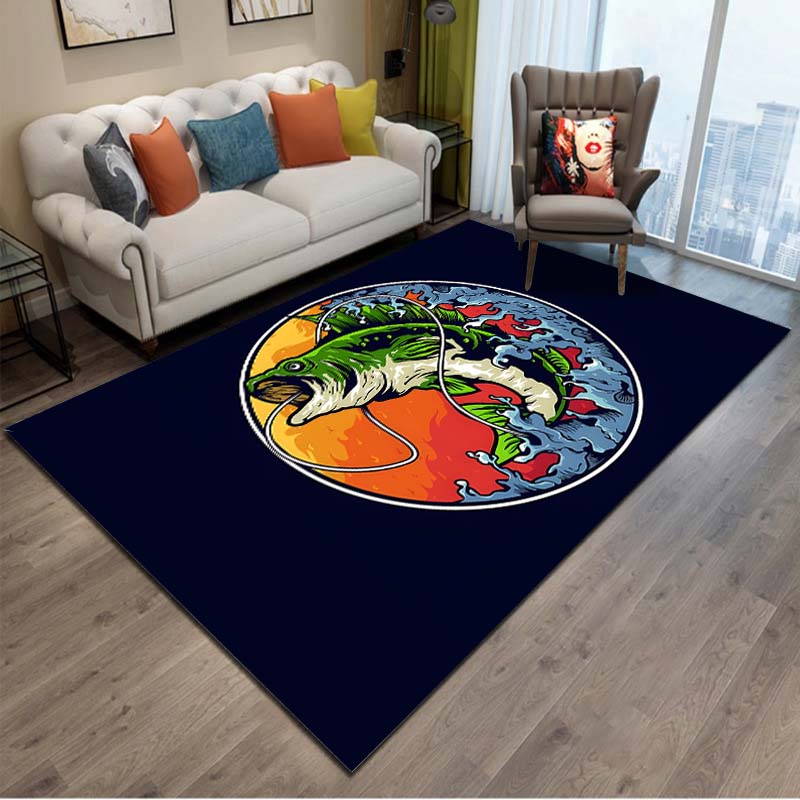 

15 sizes Fishing brand Bass-Pro-shops Floor Rug Carpet for Living Room Bedroom Bedside Bathroom Floor Mat Area Rug Outdoor Rug 40x60cm (16x24in)