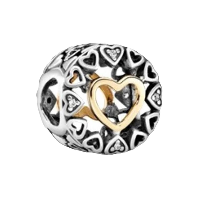 Pandora Hollow Heart Jewelry Accessories Women s Silver 792009CZ