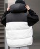 WEGO Puffer Cold Weather Clothing with Size White Men's 2-Way Vest, Outerwear, Hood, Streetwear, Outdoor, Gift, Fall/Winter Clothing, M,