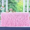 6FT Wedding Party Tutu Tulle Table Skirt Cover Tableware Cloth Baby Shower Party Home Decor Table Skirting Birthday Party