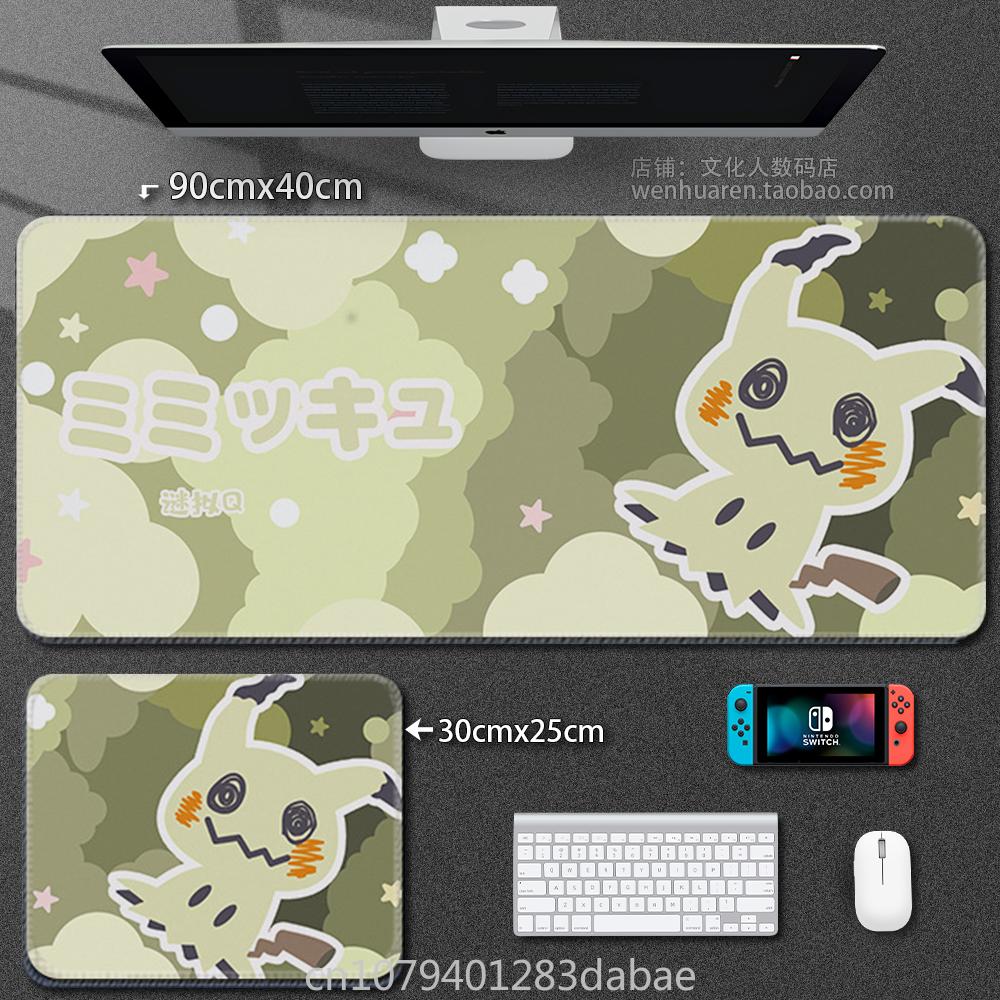 Quality Leather Pikachu Mouse Pad Pokémon Keyboard Pad Student Learning Writing Table Mat Waterproof Oil Resistant Tablecloth
