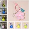Cloth Fresh Backpack Decoration Acrylic Chain Floral Lanyard Portable Flower Bag Pendant  Gift