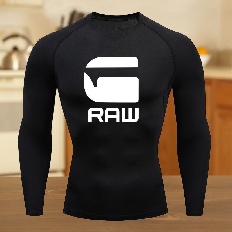 Men Compression Shirt for Workout Quick Dry Top Breathable Sweat Absorbing Tight Fit Fitness Suit T-Shirt Gym Sweat-Resistant