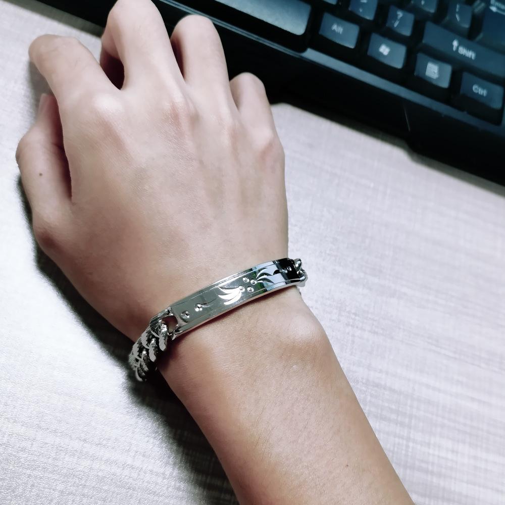 Car Flower Denim Brand Bracelet Personalized Thick Rhodium Gold Plated Men'S Whip Chain Jewelry