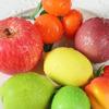 Artificial Fruit Decoration Set: Plastic Apple, Dragon Fruit, Mango