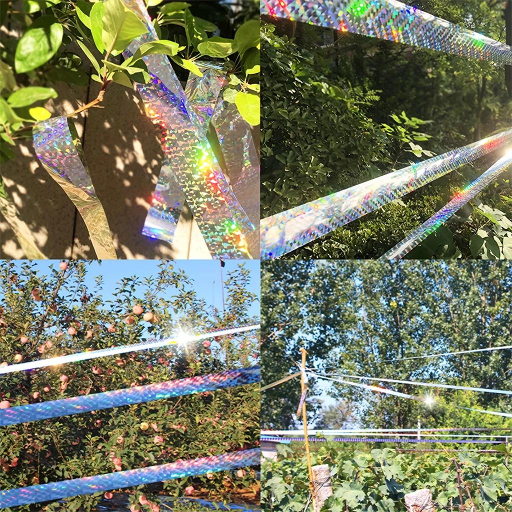 Flash Reflective Bird Scare Audible Repellent Pigeon Repeller Ribbon Deterrent Tape Orchard Pest Control