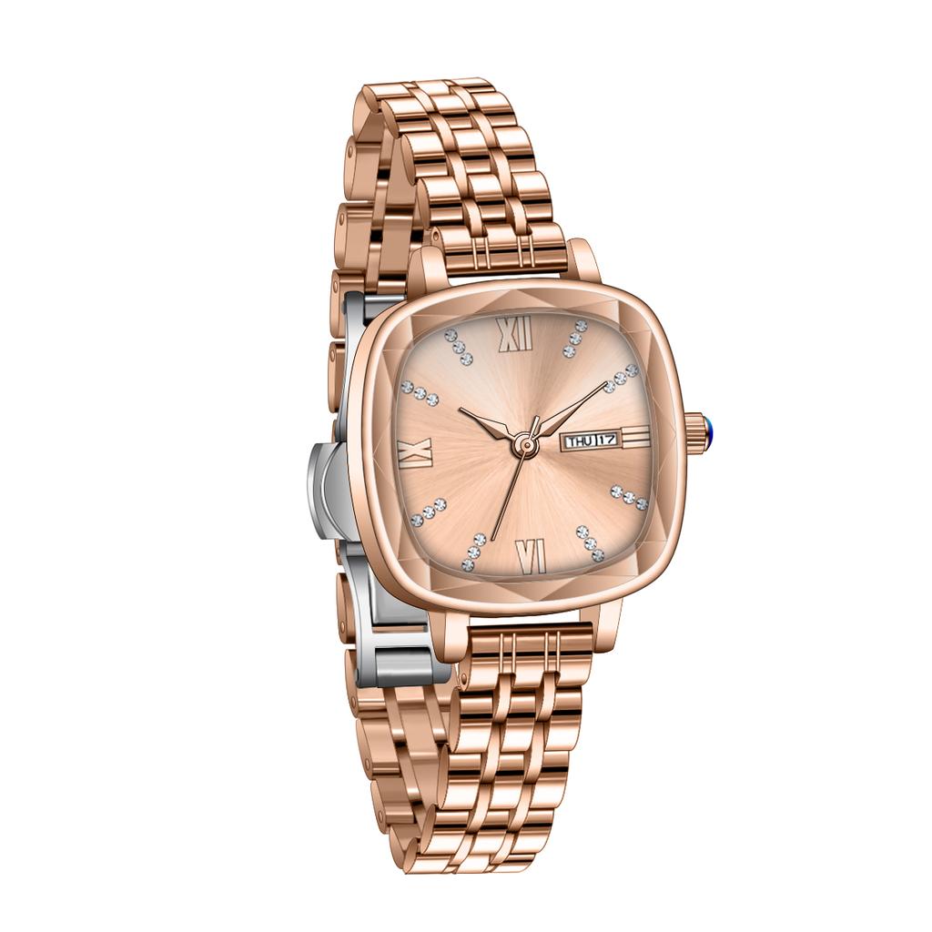 Ultra Thin Watches for Women New Minimalist Rose Gold Watches for Women Custom Square Design  Watch Manufacturers