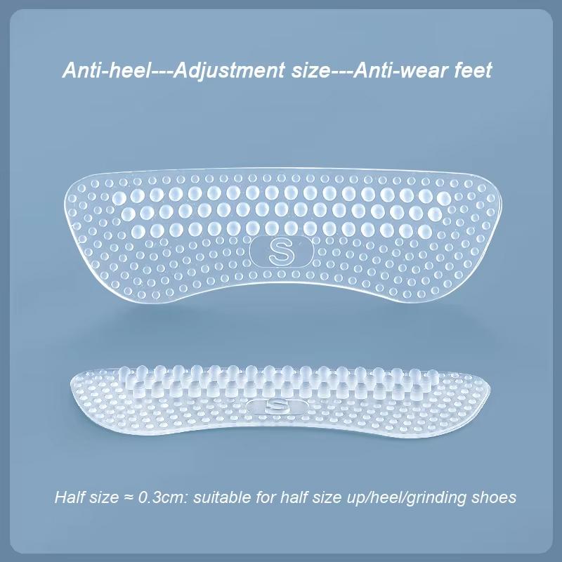 1 par Silikon Häl Skostickers Halkfria Mjuka Skyddsfodral Dam Herr Fotvård Inlägg Lindra Smärta Fotkuddar Skydd