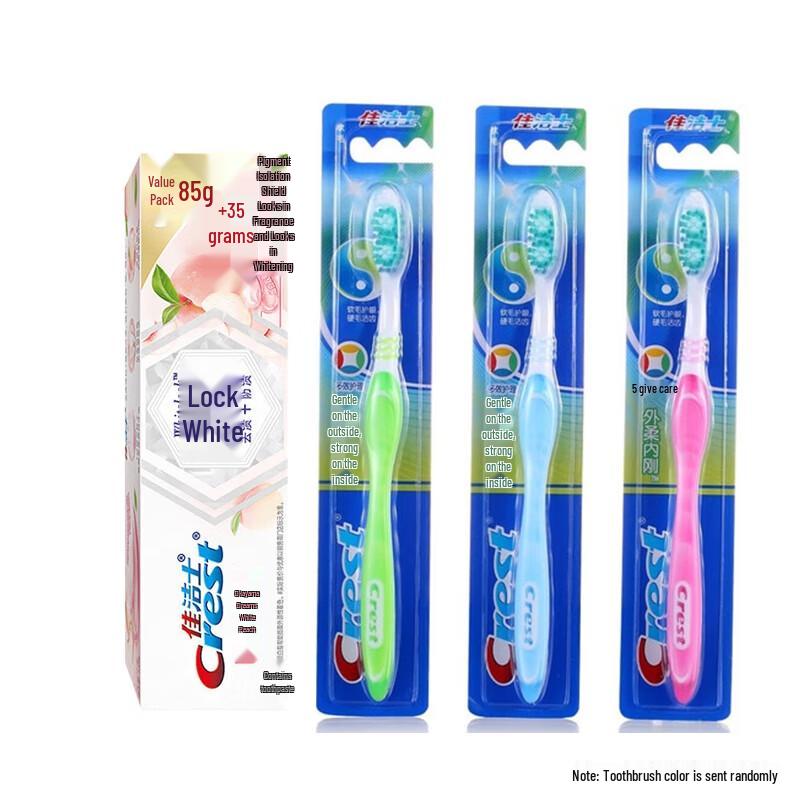 

Crest Whitening Peach Toothpaste & Toothbrush Value Pack