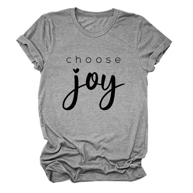 Simple casual temperament versatile women's round neck short-sleeved T-shirt base