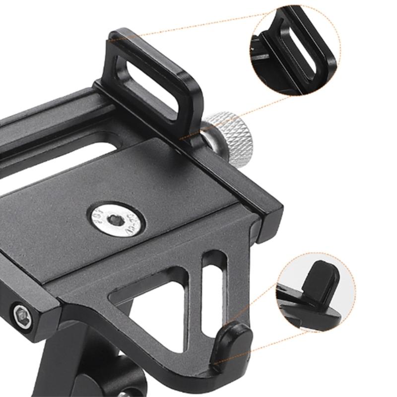 Detachable Shockproofed Bicycles Stand Secure Phone Mount Solid Cycle Phone Rack for Daily Commuters and Cyclists