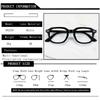 Vintage Brand Square Frame Myopia Glasses Prescription Nearsight Anti Blue Light Women Eyewear 89239