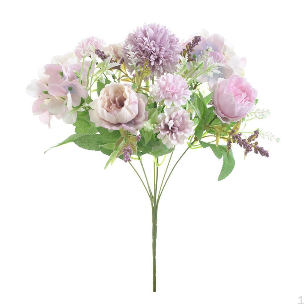 

Букет из 7 искусственных пионов Декор для свадьбы и вечеринки Light Purple