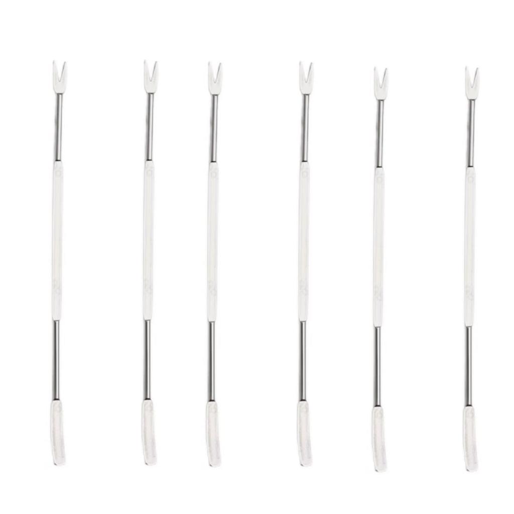 2/6PCS Stainless Steel Crab Meat Picker Seafood Eating Tool Fruit Fork Nutcracker Nut Tool Needle for Kitchen And Dining