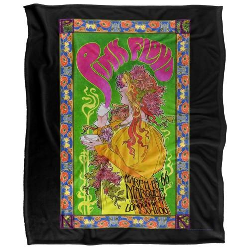 Pink Floyd 1966 Marquee London Silky Poster Supersoft Blanket