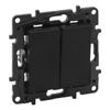 Double Candle Holder Switch Connector 10A Black Mounting
