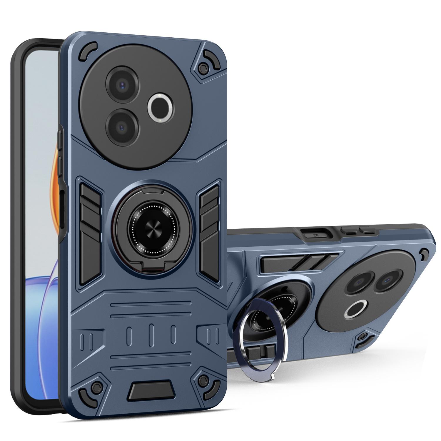 

For vivo Y39 5G Case with Ring Holder Kickstand PC + TPU Anti-Fall Phone Cover