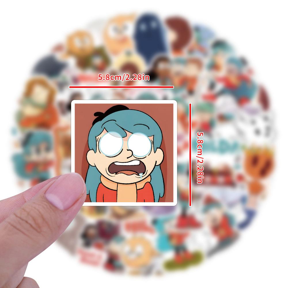 55/110 New Hilda Graffiti Stickers Decorate Notebook Water Cup Personalized Waterproof Stickers