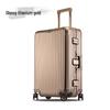 Aluminum-Magnesium Alloy Trolley Case with Universal Wheels