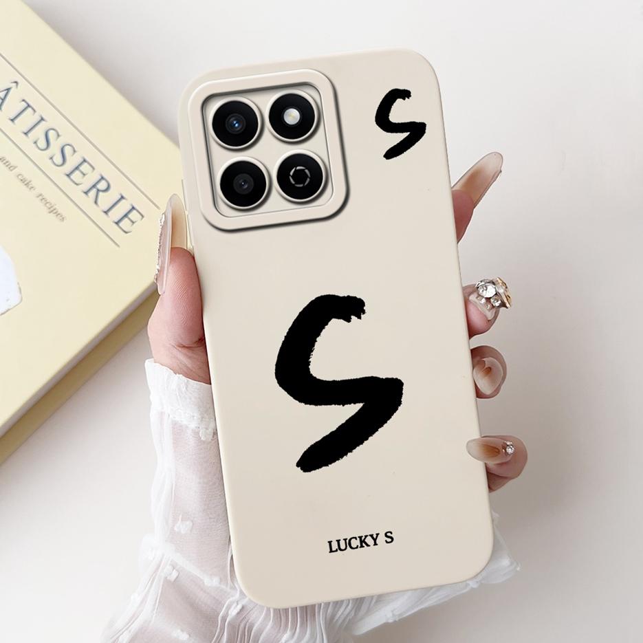For Honor X7C Case ALT-LX2 Cute Lucky Letters Cover Shockproof Soft TPU Phone Case For Honor 200 Smart HonorX7C Back Cover Coque