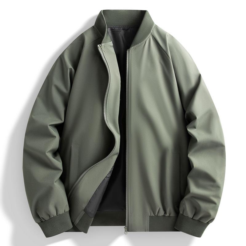 2025 Men s Spring & Autumn Casual Thin Flight Jacket - Stylish Plus Size Workwear Baseball Outerwear XL армия зеленый