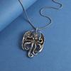Retro Gotycki Mit Cthulhu Ośmiornica Wisiorek Naszyjnik Męski Unikalny Urok Punkowa Biżuteria Imprezowa Amulet Prezent