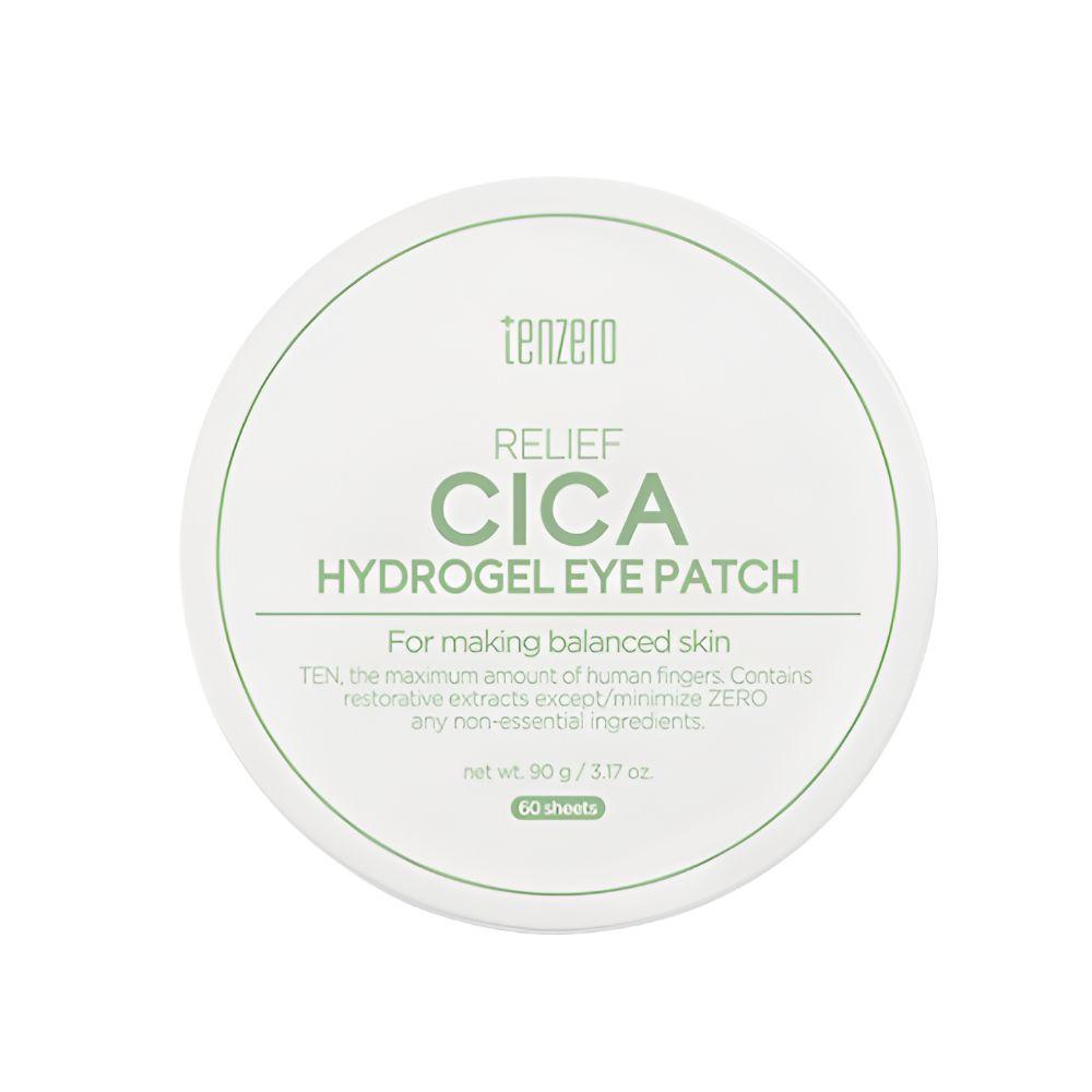 TENZERO Relief Cica Hydrogel Eye Patch 90g 60sheets for Intensive Calming Shield and Moisture Care