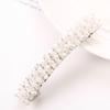 Light luxury crystal hairpin, high-end headgear, flash diamond edge clip, handmade jewelry, hair accessories.