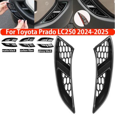 Fascia Decorativa Luci Fendinebbia Paraurti Anteriore Copertura Griglia Protezione Presa d'Aria Per Toyota Prado LC250 2024-2025