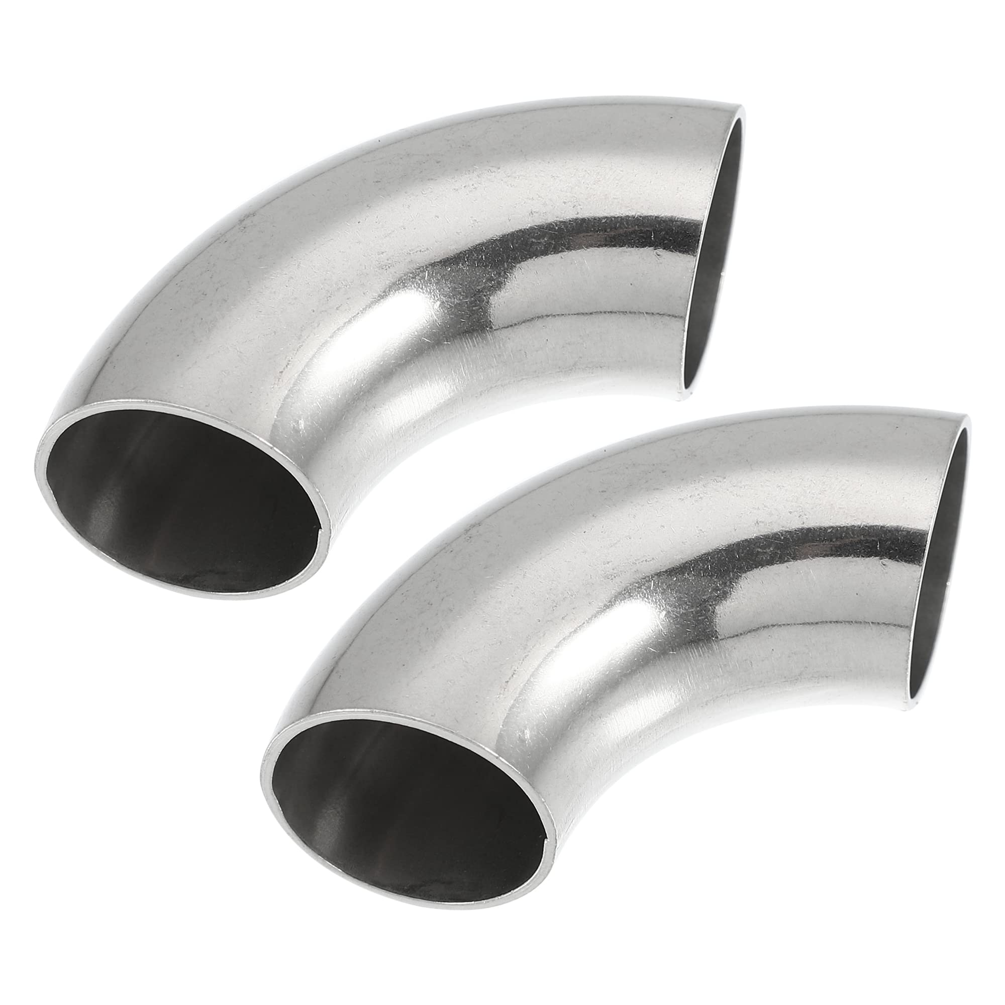 

uxcell SS304 Stainless Steel Mandrel Bend Elbow, Exhaust Elbow Pipe, For Car Modified Exhaust срібний