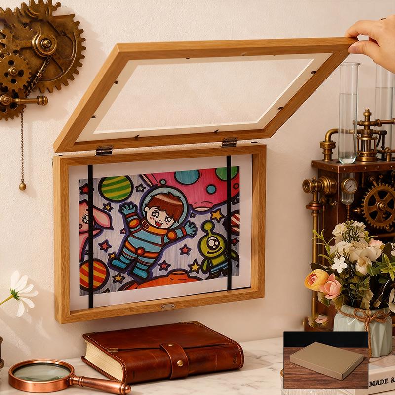 A4 Kinder Kunst Rahmen Magnetische Front Öffnung Wechselbarer Kinder Frametory Für Poster Foto Zeichnung Malerei Bildanzeige Heimdekor