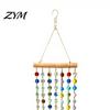 Crystal Bead Window Decoration Suncatchers, Crystals Hanging Suncatcher, Colorful Glass Beads Chain Outdoor Garden Ornament Wind Chimes for Porch Home