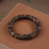 Natural agarwood beads bracelet, old material, irregular shape, Buddhist prayer beads, unisex, single-strand cultural accessory