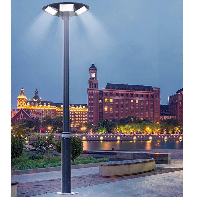 Lushufeng 5-Head LED Park & Courtyard Light with 4M Pole