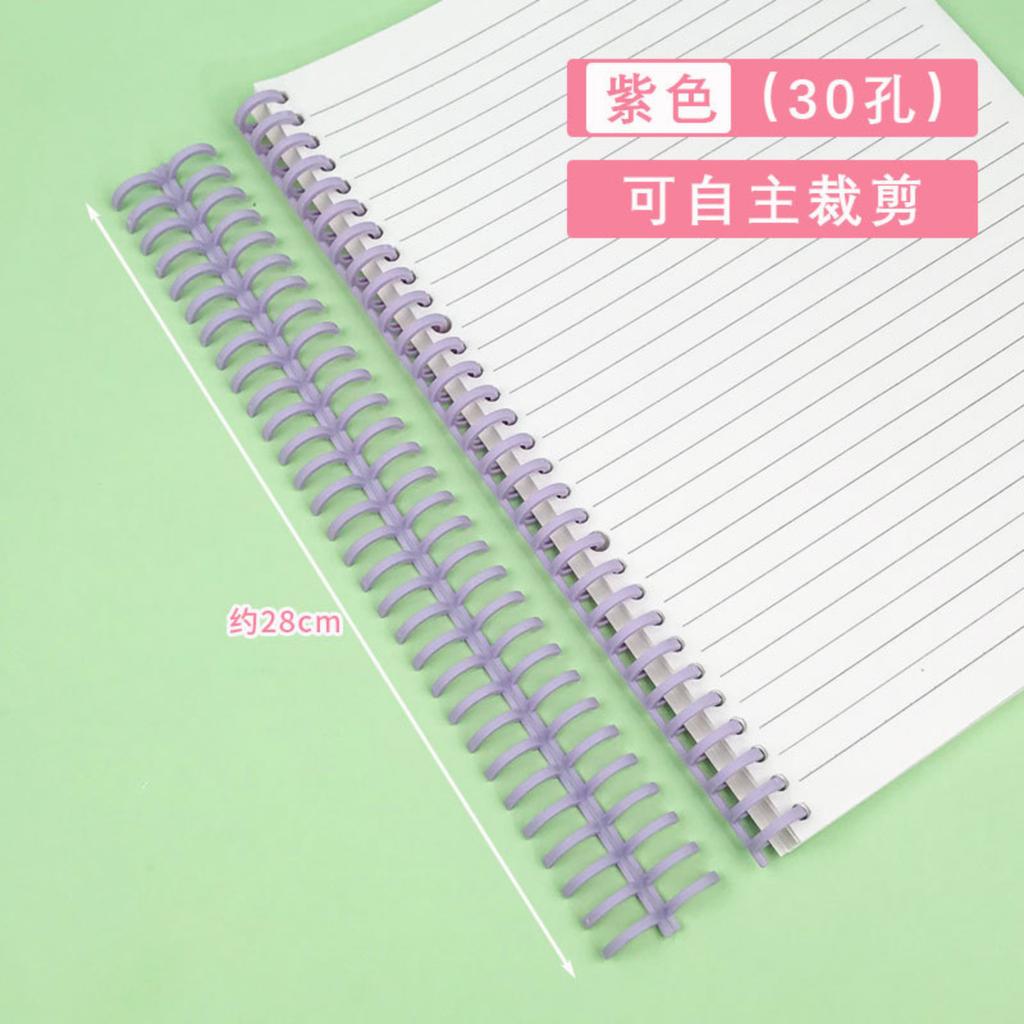 12mm Binding Coil Rings 2pc Spiral Wire Binding Refill for 30 Hole Notebooks and Planners Suitable for Custom Cutting and Replacement