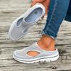 fashion Women Slippers Breathable Mesh Casual Flat Shoes Outdoor Home Lightweigh Solid Slip On Couple Shoes Walking Sport Sandals