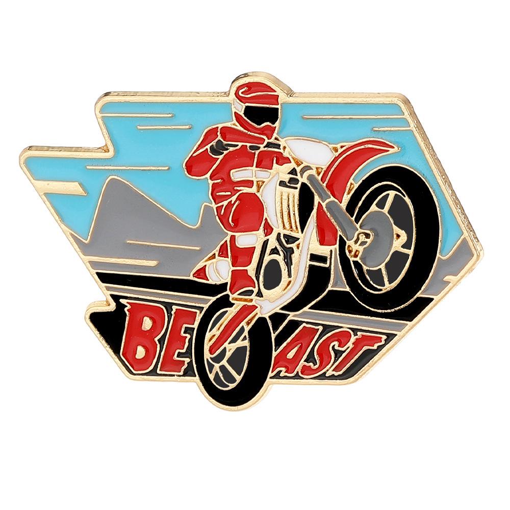 Mountain Bike Racing Badge: Souvenir Pin for Backpack Decoration