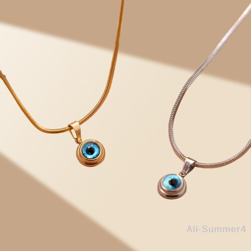 Angel Eyes Clavicle Chain Necklace For Men Women Choker Fashion Jewelry Evil Blue Eye Necklace Collar Gift
